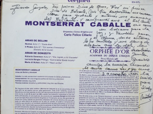 Dedicatoria Caballe Vergara