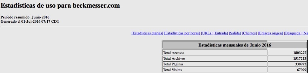 ESTADISTICAS JUNIO 1
