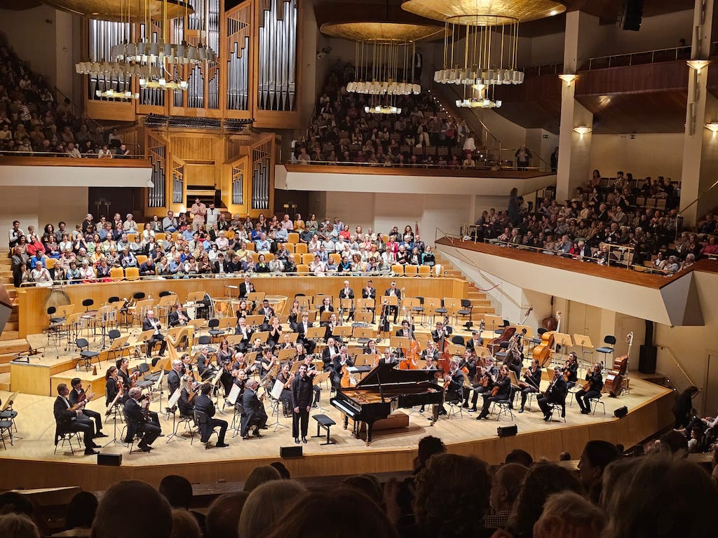 La Orquesta Nacional de Francia y Alexandre Kantorow en MadridAuditorio Nacional. Obras de Faurè, Chopin y Prokófiev. Orquesta Nacional de Francia. Director: Cristian Măcelaru. Solista: Alexandre Kantorow (piano). Fecha: Jueves, 23 de mayo de 2024.