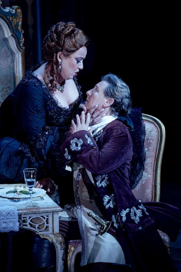 Adriana Lecouvreur, de Francesco Cilea. Aleksandra Kurzak, Roberto Alagna, Clementine Margaine, Luis Cansino, Felipe Bou, Didier Pieri,  Irene Palazón, Anaïs Masllorens, Carlos Daza, Marc Sala, Carlos Cremades. Dirección musical: Patrick Summers. Dirección de escena: David McVicar. Barcelona: Gran Teatre del Liceu.,19-6-2024.