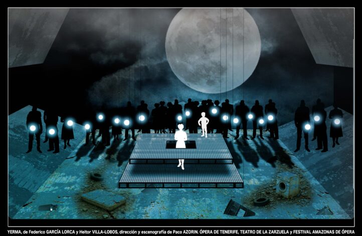 Yerma, de Heitor Villa-Lobos, llega a Tenerife a partir del próximo 14 de octubre, con una producción firmada por Paco Azorín. Este título, que vive su estreno en Europa, está basado en el texto creado por Federico García Lorca, si bien en esta ocasión invita al público tinerfeño a reflexionar en torno al ecologismo y el tratamiento del agua. 