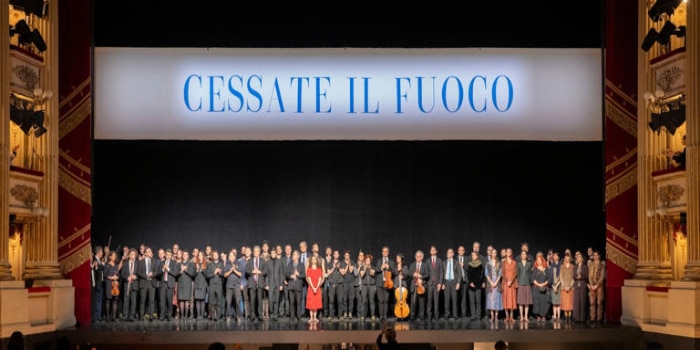 Artistas y trabajadores de La Scala piden un alto al fuego en Gaza